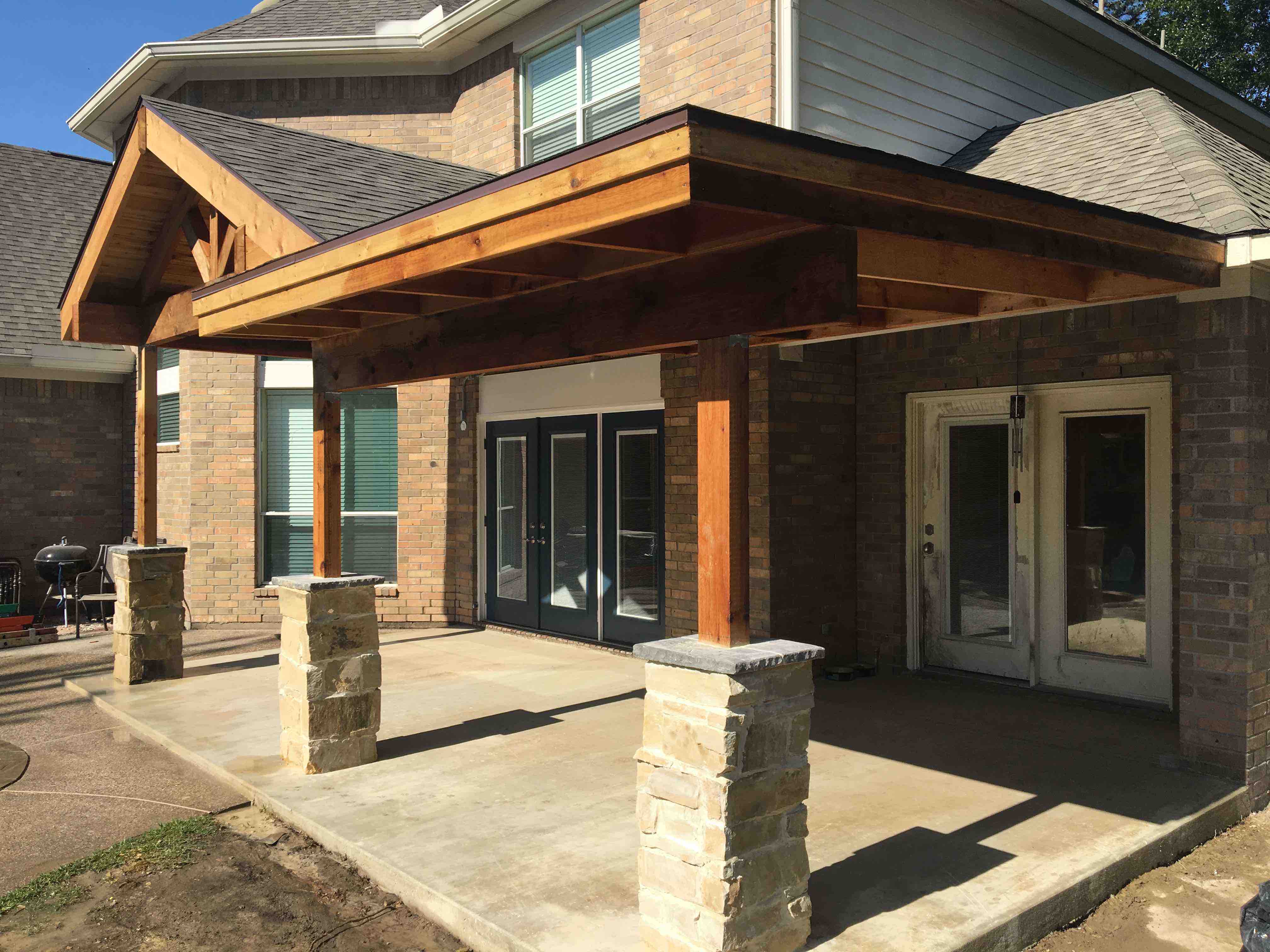 Custom Built Cedar Patio Cover by California Doors and Windows